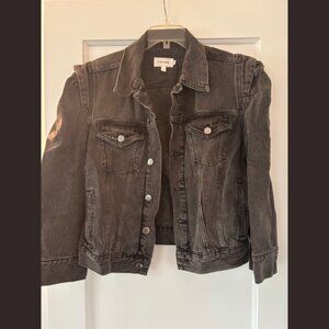 Frame Puff Slv Denim Jacket